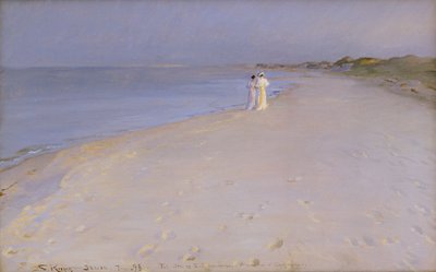 Summer Evening at the South Beach, Skagen by Peder Severin Krøyer
